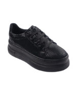 Casual Metallic Leather Fashion Sneaker For Women - Image 2