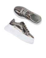 Casual Metallic Leather Fashion Sneaker For Women - Image 7