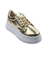 Casual Metallic Leather Fashion Sneaker For Women