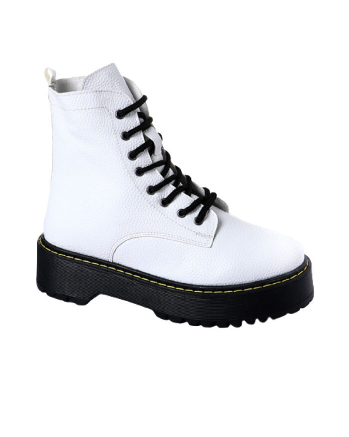 Leather Platform Half Boot - Image 1