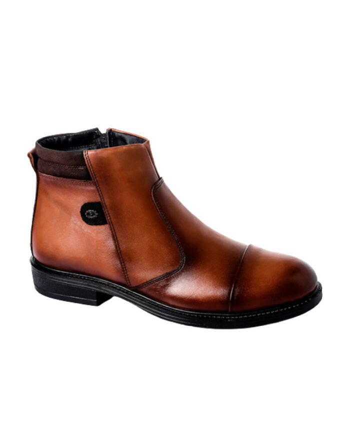 Genuine Leather Pull On Ankle Boot - Image 1