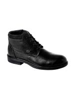 Genuine Leather Lace Up Half Boot