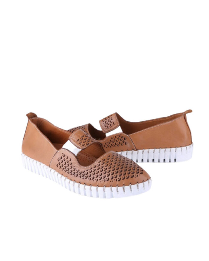 Genuine Leather Hand Stitched Slip On - Image 1