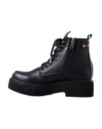 Platform Leather Chunky Boot - Image 4