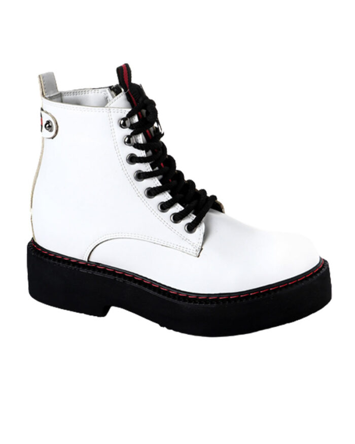 Platform Leather Chunky Boot For Women - Image 1