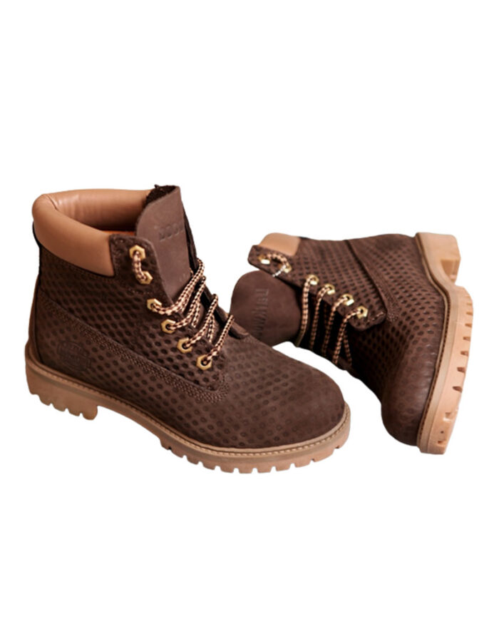 Genuine Leather Printed Casual Unisex Boot - Image 1