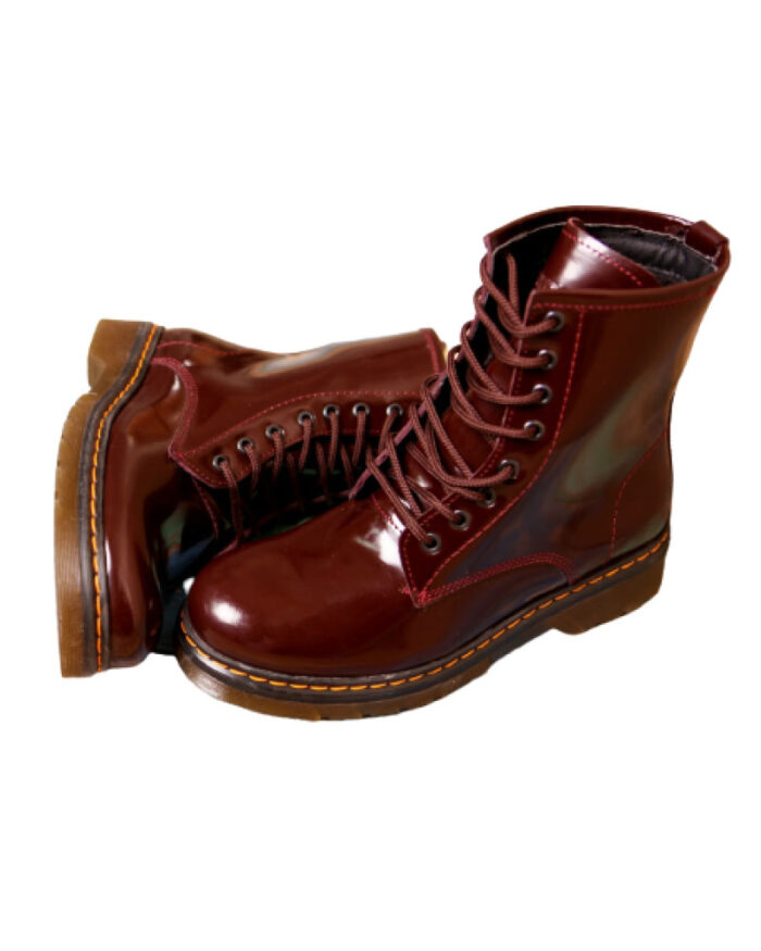Genuine Leather Lace Up Casual Boot - Image 1