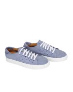 Genuine Leather Patterned Sneakers