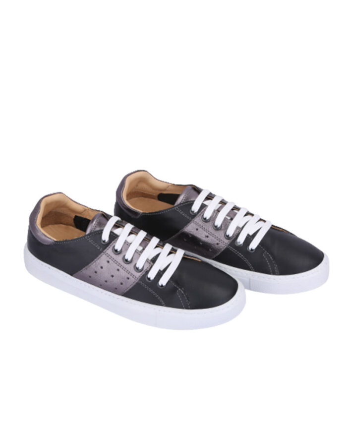 Genuine Leather Pattern Women Sneaker - Image 1