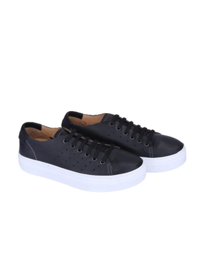 Genuine Leather Platform Sneaker - Image 1