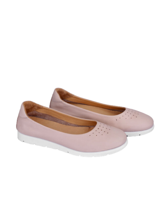 Genuine Leather Dotted Ballerina - Image 1