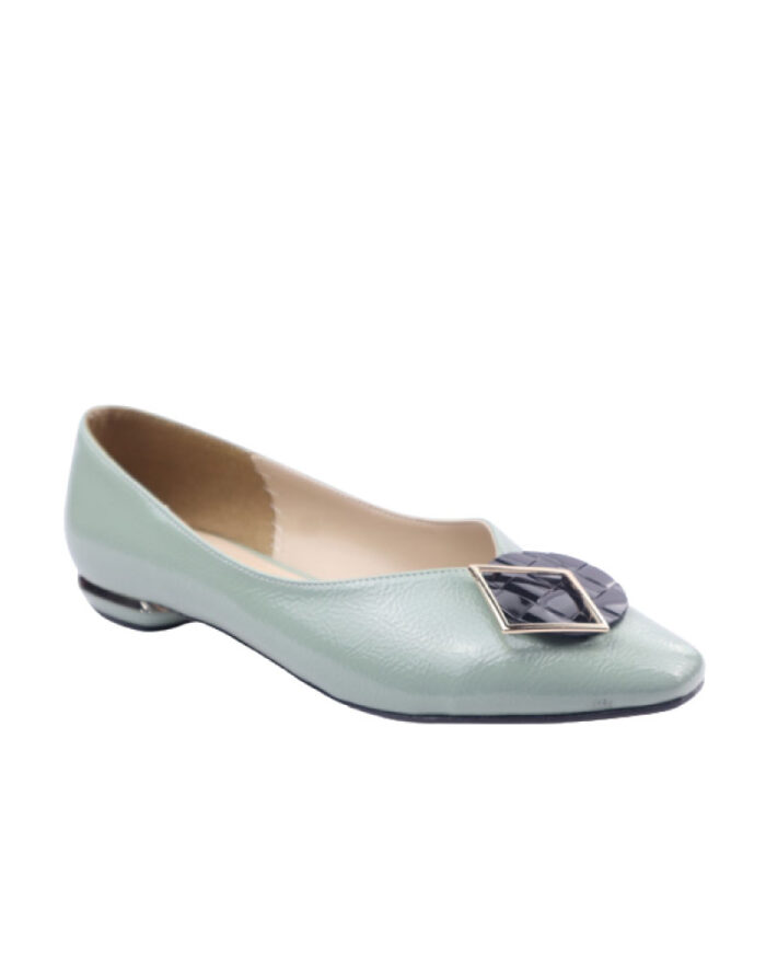 Casual Leather Ballerina - Image 1