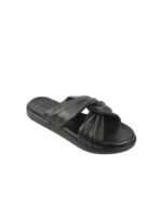Women's slippers with braided face