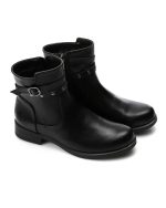 Studded Buckle Half Boot