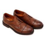 Men's Classic Brogue Cap-Toe Derby Shoes - Image 3