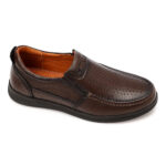 Men's Breathable Perforated Leather Slip-On Shoes - Image 6