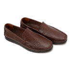 Men's Premium Pebbled Leather Moccasin Loafers - Image 3