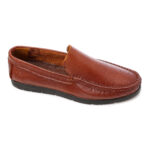 Men's Premium Pebbled Leather Moccasin Loafers - Image 5