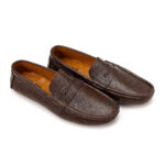 Men's Pebbled Leather Penny Loafers - Image 2