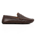 Men's Pebbled Leather Penny Loafers - Image 8