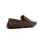 Men's Pebbled Leather Penny Loafers - Image 11