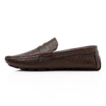 Men's Pebbled Leather Penny Loafers - Image 14