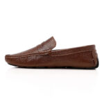 Men's Pebbled Leather Penny Loafers - Image 13
